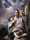 El Greco Canvas Paintings - The Magdalene